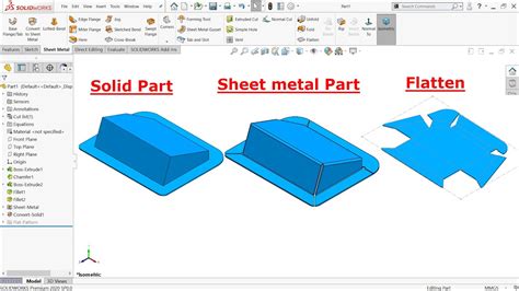 change solid part into sheet metal solidworks|SolidWorks convert to sheetmetal.